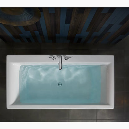 Stargaze® 72" x 36" freestanding bath with fluted shroud