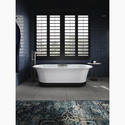 Volute® 63" x 28-3/8" freestanding bath with base