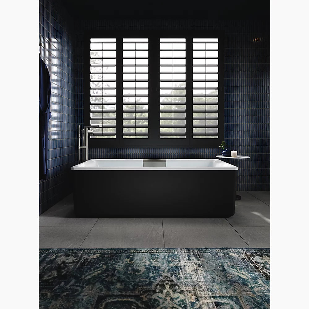 Volute® 63" x 28-3/8" freestanding bath with shroud