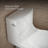 Veil® Hidden cord one-piece elongated toilet with skirted trapway, dual-flush