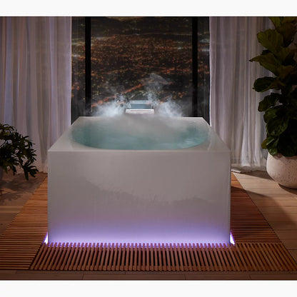 Stillness™ Infinity Experience 72" x 72" freestanding bath