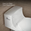 San Souci® One-piece compact elongated toilet with concealed trapway, 1.28 gpf