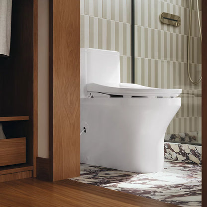 Spacity™ Hidden cord one-piece compact elongated toilet with skirted trapway, 1.28 gpf
