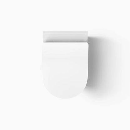Brazn® Wall-hung round-front toilet, dual-flush