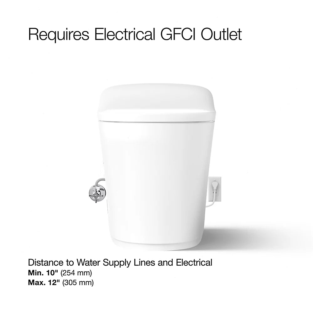 Eir® One-piece elongated smart toilet, dual-flush