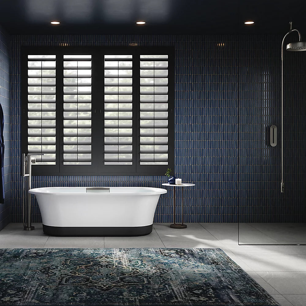 Volute® 63" x 28-3/8" freestanding bath with base