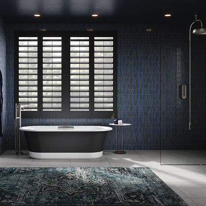 Volute® 70-7/8" x 30-3/8" freestanding bath with base