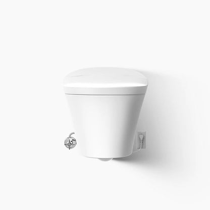 Veil® wall-mounted elongated smart toilet, dual-flush