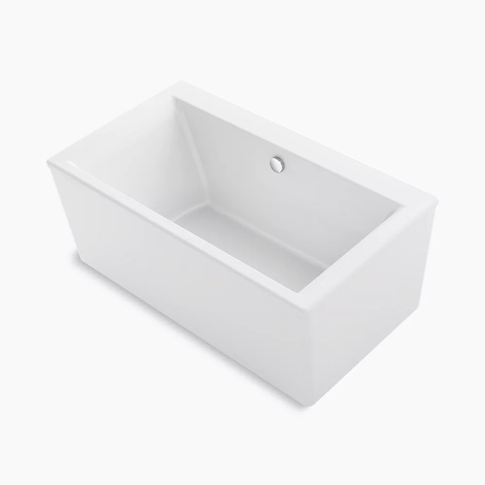 Stargaze® 60" x 34" freestanding bath with straight shroud