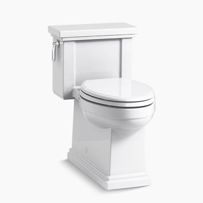 Tresham® One-piece compact elongated toilet with skirted trapway, 1.28 gpf