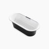 Volute® 63" x 28-3/8" freestanding bath with base
