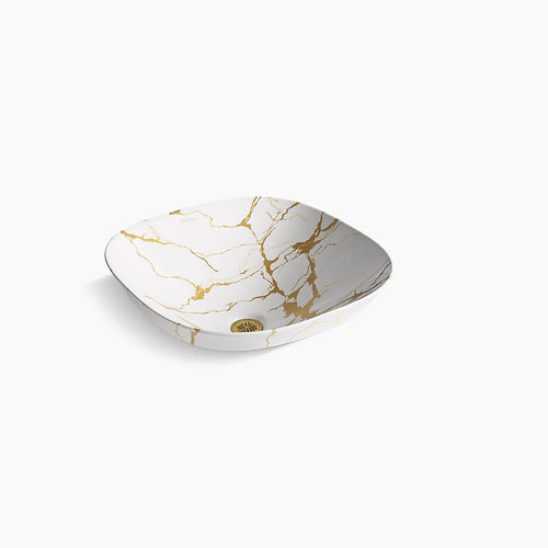 Aureus® 16-3/4" square vessel bathroom sink, no overflow
