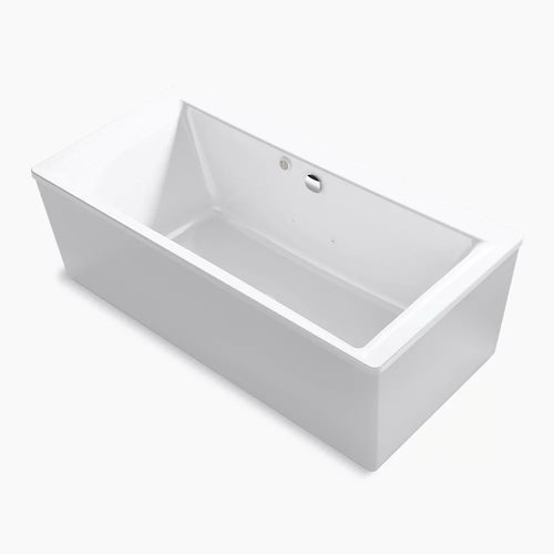 Stargaze® 72" x 36" freestanding Heated BubbleMassage™ air bath with straight shroud