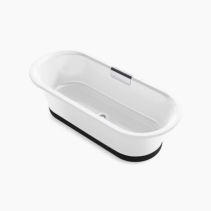 Volute®70-7/8" x 30-3/8" freestanding bath with base