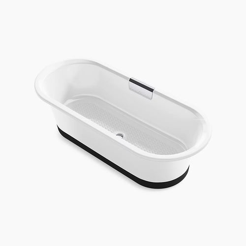 Volute®70-7/8" x 30-3/8" freestanding bath with base