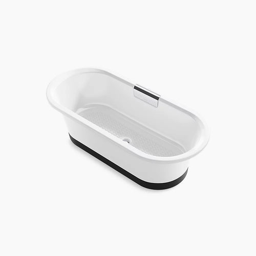 Volute® 63" x 28-3/8" freestanding bath with base