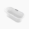 Volute® 70-7/8" x 30-3/8" freestanding bath with base
