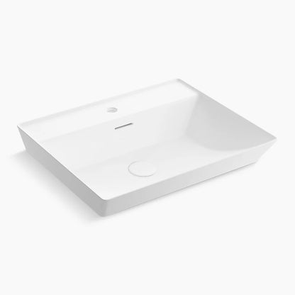 Brazn® 23" rectangular vessel bathroom sink in Two Colors
