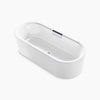 Volute® 70-7/8" x 30-3/8" freestanding bath with shroud