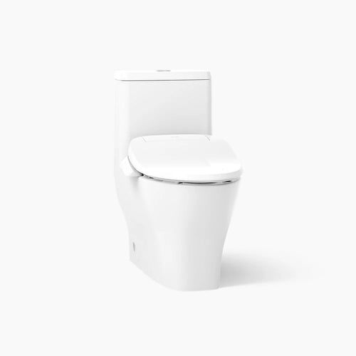 Reach™ Curv Hidden cord one-piece compact elongated toilet with skirted trapway, dual-flush