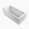 Stargaze® 72" x 36" freestanding bath with straight shroud