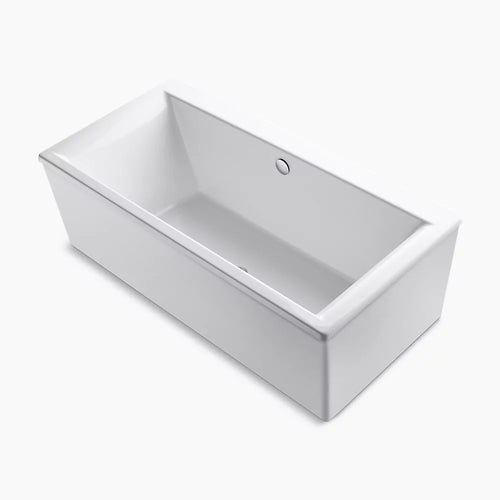 Stargaze® 72" x 36" freestanding bath with straight shroud