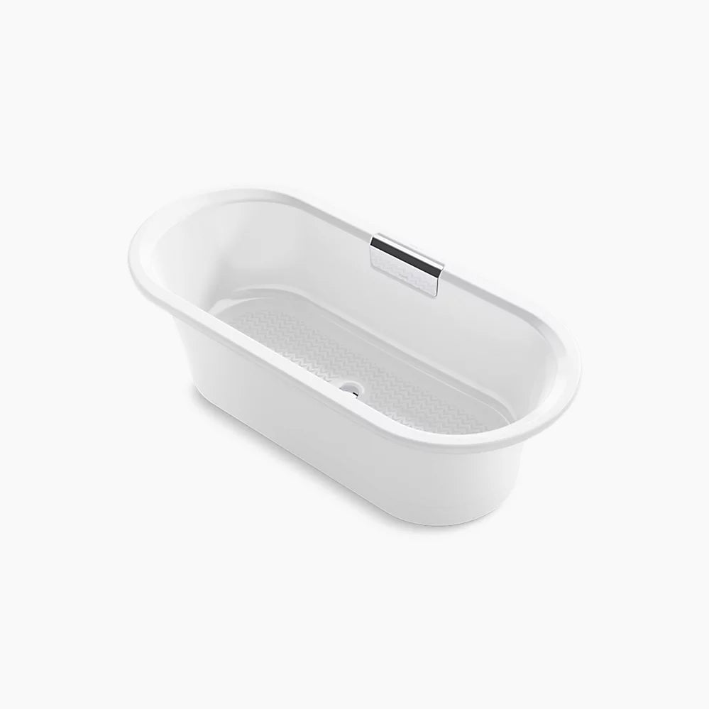Volute® 63" x 28-3/8" freestanding bath with base