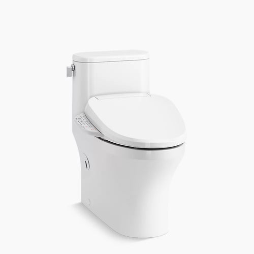 Spacity™ Hidden cord one-piece compact elongated toilet with skirted trapway, 1.28 gpf