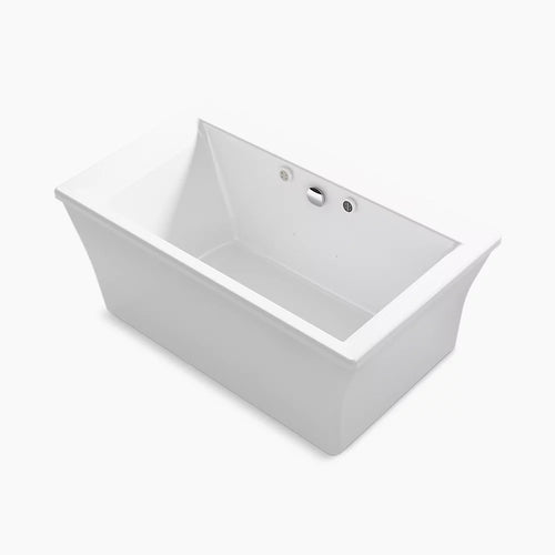 Stargaze® 60" x 34" freestanding Heated BubbleMassage™ air bath with Bask® heated surface and fluted shroud