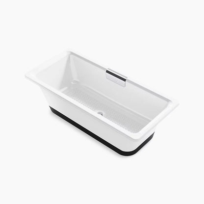 Volute® 63" x 28-3/8" freestanding bath with base