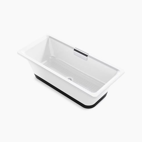 Volute® 63" x 28-3/8" freestanding bath with base