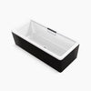 Volute® 63" x 28-3/8" freestanding bath with shroud