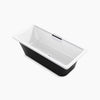 Volute® 63" x 28-3/8" freestanding bath with base