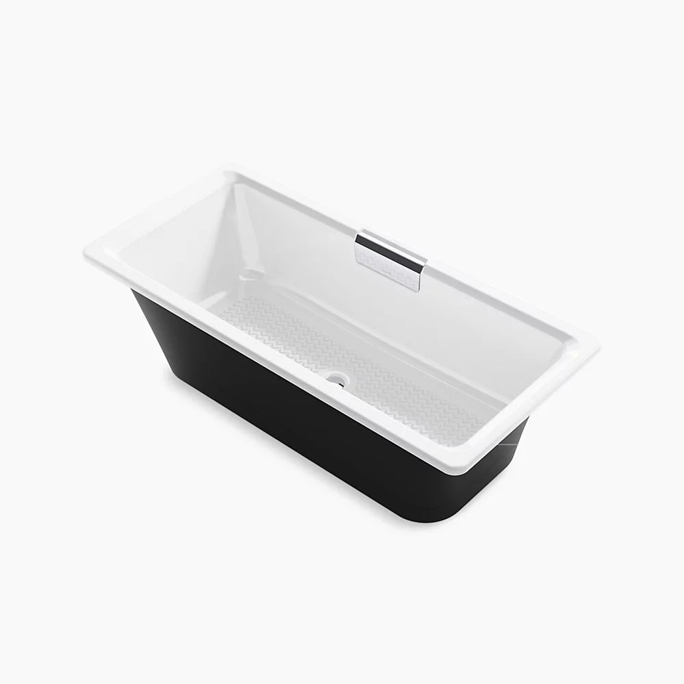 Volute® 63" x 28-3/8" freestanding bath with base
