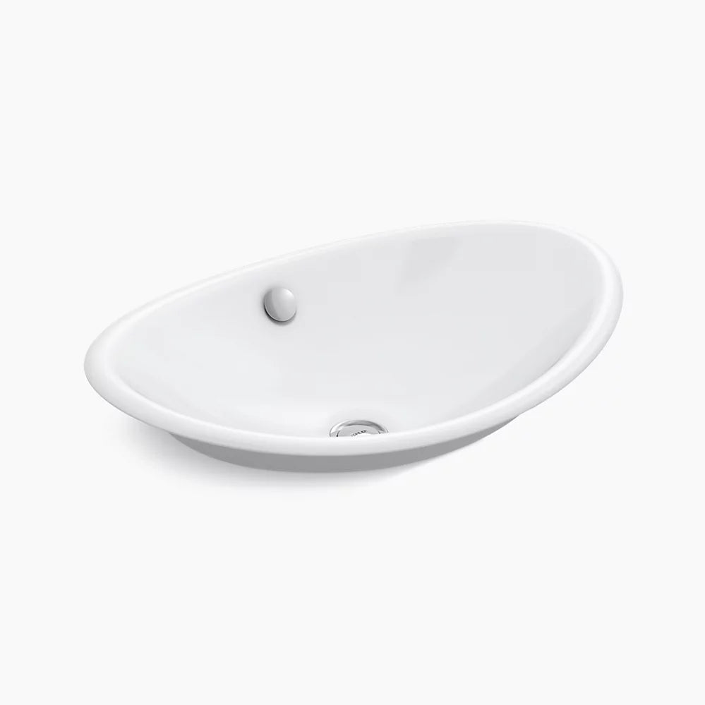 Iron Plains® 20-3/4" oval vessel bathroom sink