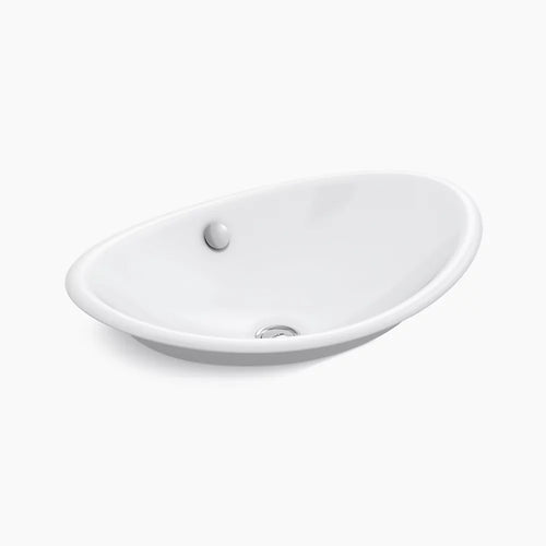 Iron Plains® 20-3/4" oval vessel bathroom sink