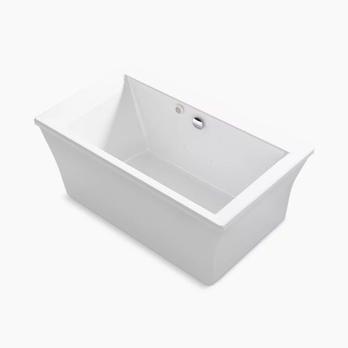 Stargaze® 60" x 34" freestanding Heated BubbleMassage™ air bath with fluted shroud