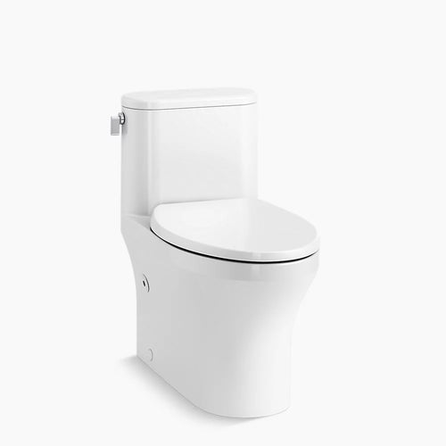 Spacity™ One-piece compact elongated toilet with skirted trapway, 1.28 gpf