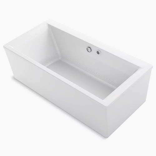 Stargaze® 60" x 34" freestanding Heated BubbleMassage™ air bath with Bask® heated surface and straight shroud