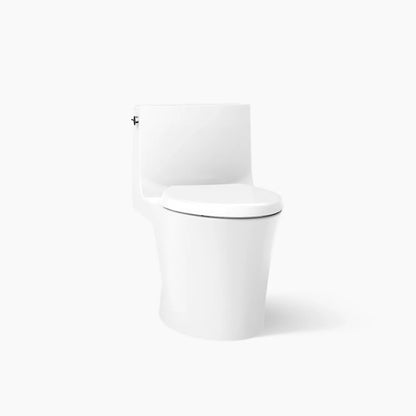 Veil® Hidden cord one-piece elongated toilet with skirted trapway, dual-flush