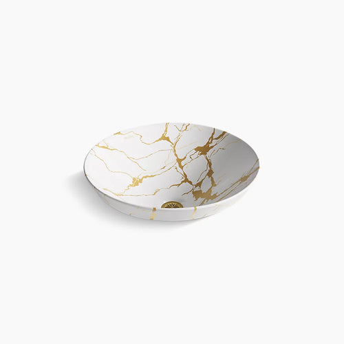 Aureus® 16-3/4" round vessel bathroom sink, no overflow
