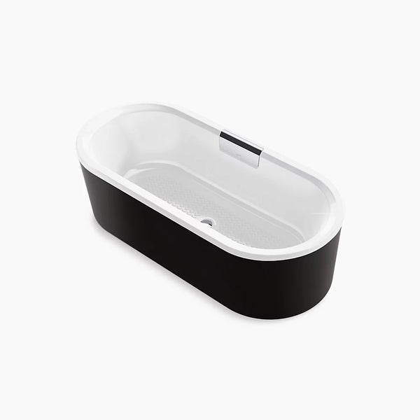 Volute® 63" x 28-3/8" freestanding bath with shroud