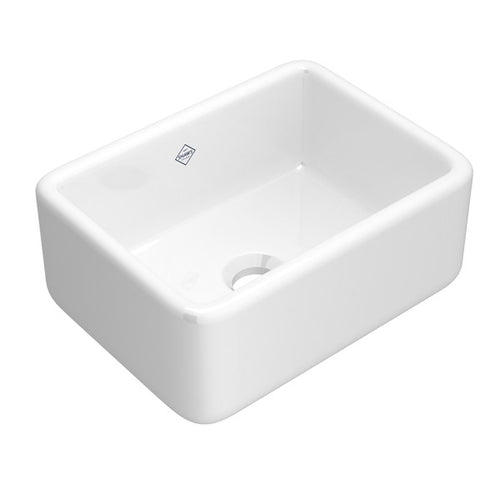 Shaws Lancaster™ 24" Single Bowl Farmhouse Apron Front Fireclay Kitchen Sink