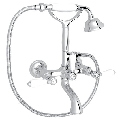 ROHL Exposed Wall Mount Tub Filler With Handshower