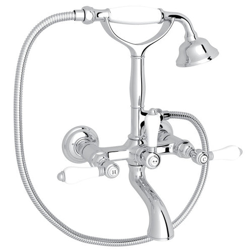 ROHL Exposed Wall Mount Tub Filler With Handshower