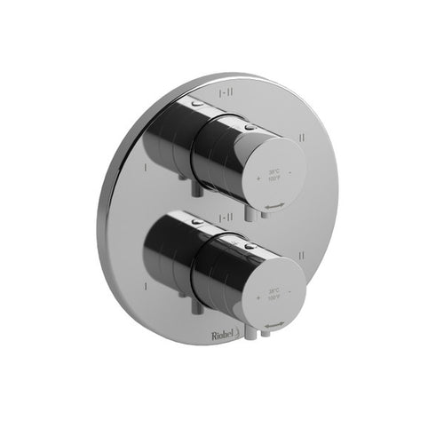 Riobel Riu™ 3/4" Therm & Pressure Balance Trim With 6 Functions