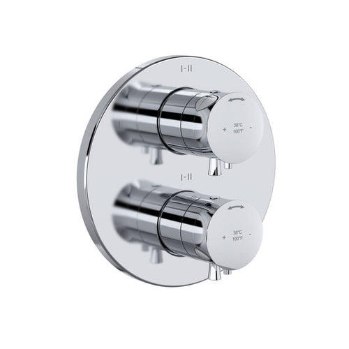 Riobel Edge™ 3/4" Therm & Pressure Balance Trim With 6 Functions