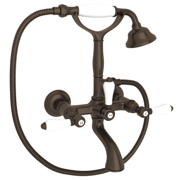ROHL Exposed Wall Mount Tub Filler With Handshower