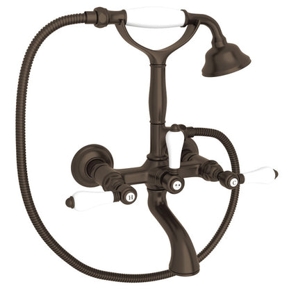 ROHL Exposed Wall Mount Tub Filler With Handshower