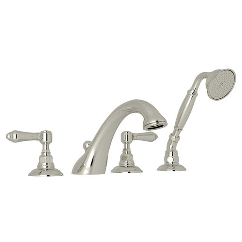 ROHL Viaggio 4-Hole Deck Mount Tub Filler